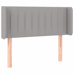 vidaXL Testiera Grigio Chiaro a LED 83x16x78/88 cm in Tessuto - Vista aggiuntiva 3