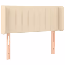 vidaXL Testiera a LED Crema 83x16x78/88 cm in Tessuto - Vista aggiuntiva 3