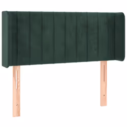 vidaXL Testiera a LED Verde scuro 93x16x78/88 cm in Velluto - Vista aggiuntiva 3