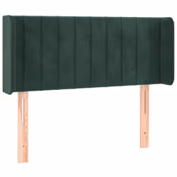 vidaXL Testiera a LED Verde Scuro 103x16x78/88 cm in Velluto - Vista aggiuntiva 3