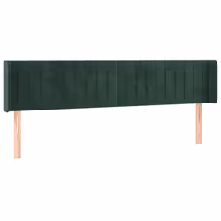 Testiera a LED Verde Scuro 183x16x78/88 cm in Vellutocod mxl 73863 - Vista aggiuntiva 3