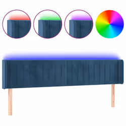 VidaXL 3123538, Blu scuro, Poliestere, Legno, 1830 mm, 78 cm, 88 cm, 160 mm