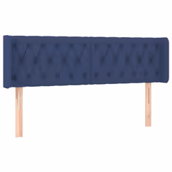vidaXL Testiera a LED Blu 147x16x78/88 cm in Tessuto - Vista aggiuntiva 3