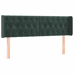 Testiera a LED Verde Scuro 147x16x78/88 cm in Vellutocod mxl 121775 - Vista aggiuntiva 3
