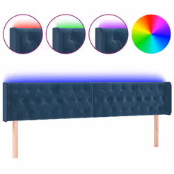 VidaXL 3123636, Blu scuro, Poliestere, Legno, 1830 mm, 78 cm, 88 cm, 160 mm