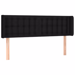 vidaXL Testiera a LED Nera 147x16x78/88 cm in Tessuto - Vista aggiuntiva 3