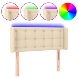 VidaXL 3123673 testiera e pedana Crema