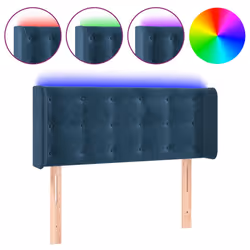 VidaXL 3123716, Blu scuro, Poliestere, Legno, 1030 mm, 78 cm, 88 cm, 160 mm