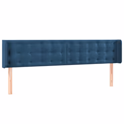Testiera a LED Blu Scuro 163x16x78/88 cm in Vellutocod mxl 97874 - Vista aggiuntiva 3