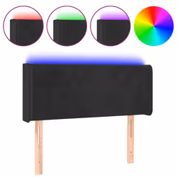 VidaXL 3123812, Nero, Poliestere, Legno, 1030 mm, 118 cm, 128 cm, 160 mm