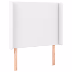Testiera ad Orecchio Bianco 83x16x118/128 cm in Similpelle cod mxl 121785