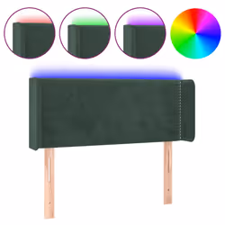 VidaXL 3123971, Verde scuro, Poliestere, Legno, 1830 mm, 118 cm, 128 cm, 160 mm