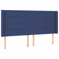 vidaXL Testiera a LED Blu 203x16x118/128 cm in Tessuto - Vista aggiuntiva 3