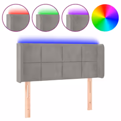 VidaXL 3124084, Grigio chiaro, Poliestere, Legno, 930 mm, 118 cm, 128 cm, 160 mm
