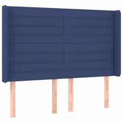 Testiera a LED Blu 147x16x118/128 cm in Tessutocod mxl 73884 - Vista aggiuntiva 3