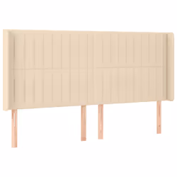 Testiera a LED Crema 183x16x118/128 cm in Tessutocod mxl 73887 - Vista aggiuntiva 3