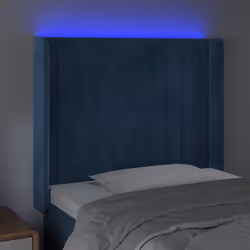 VidaXL 3124332 testiera e pedana Blu scuro - Vista aggiuntiva 4
