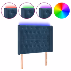 VidaXL 3124424, Blu scuro, Poliestere, Legno, 930 mm, 118 cm, 128 cm, 160 mm