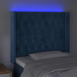 VidaXL 3124430 testiera e pedana Blu scuro - Vista aggiuntiva 4