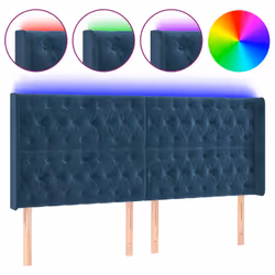 VidaXL 3124448, Blu scuro, Poliestere, Legno, 1830 mm, 118 cm, 128 cm, 160 mm
