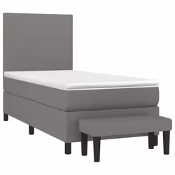 Giroletto a Molle con Materasso Grigio Scuro 80x200 cm Tessutocod mxl 123079 - Vista aggiuntiva 3