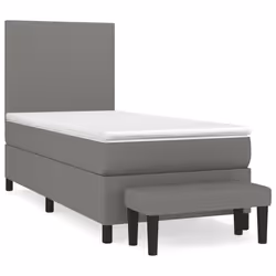 Giroletto a Molle con Materasso Grigio Scuro 100x200 cm Tessutocod mxl 123087 - Vista aggiuntiva 2