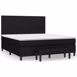 Giroletto a Molle con Materasso Nero 160x200 cm in Tessutocod mxl 99141 - Vista aggiuntiva 2