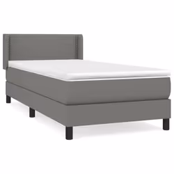 Giroletto a Molle con Materasso Grigio Scuro 90x190 cm Tessutocod mxl 74340 - Vista aggiuntiva 2