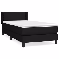 Giroletto a Molle con Materasso Nero 100x200 cm in Tessutocod mxl 98348 - Vista aggiuntiva 2
