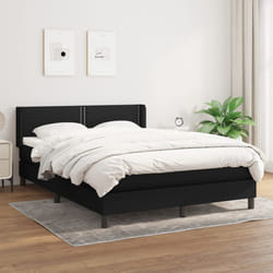 Giroletto a Molle con Materasso Nero 140x190 cm in Tessutocod mxl 74344