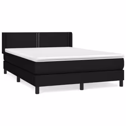 Giroletto a Molle con Materasso Nero 140x190 cm in Tessutocod mxl 74344