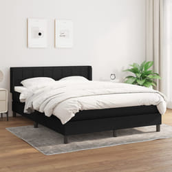 Giroletto a Molle con Materasso Nero 140x190 cm in Tessutocod mxl 122264