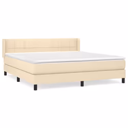 Giroletto a Molle con Materasso Crema 160x200 cm in Tessutocod mxl 122268 - Vista aggiuntiva 2