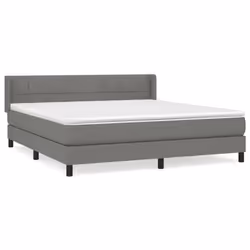 Giroletto a Molle con Materasso Grigio Scuro 180x200 cm Tessutocod mxl 122272 - Vista aggiuntiva 2