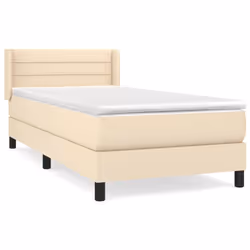 Giroletto a Molle con Materasso Crema 90x190 cm in Tessutocod mxl 122271 - Vista aggiuntiva 2