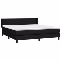 Giroletto a Molle con Materasso Nero 180x200 cm in Tessutocod mxl 74364 - Vista aggiuntiva 3