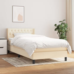 Giroletto a Molle con Materasso Crema 100x200 cm in Tessutocod mxl 98368