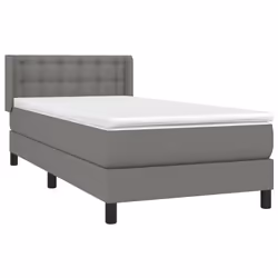 Giroletto a Molle con Materasso Grigio Scuro 90x190 cm Tessutocod mxl 74368 - Vista aggiuntiva 3