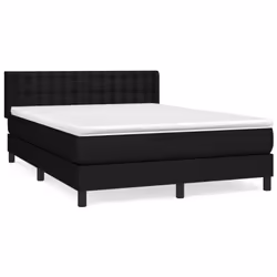 Giroletto a Molle con Materasso Nero 140x190 cm in Tessutocod mxl 74373 - Vista aggiuntiva 2