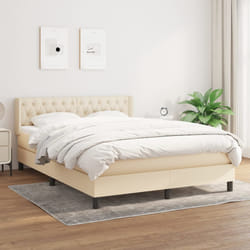 Giroletto a Molle con Materasso Crema 140x19 cm in Tessutocod mxl 98370