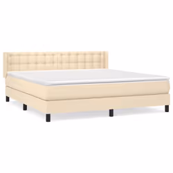 Giroletto a Molle con Materasso Crema 160x200 cm in Tessutocod mxl 74375 - Vista aggiuntiva 2