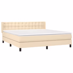 Giroletto a Molle con Materasso Crema 160x200 cm in Tessutocod mxl 74375 - Vista aggiuntiva 3