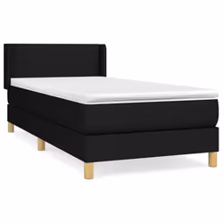 Giroletto a Molle con Materasso Nero 90x190 cm in Tessutocod mxl 122298 - Vista aggiuntiva 2