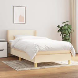 Giroletto a Molle con Materasso Crema 90x200 cm inTessutocod mxl 74381