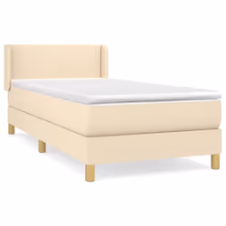 Giroletto a Molle con Materasso Crema 90x200 cm inTessutocod mxl 74381 - Vista aggiuntiva 2
