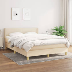 Giroletto a Molle con Materasso Crema 140x200 cm in Tessutocod mxl 122301