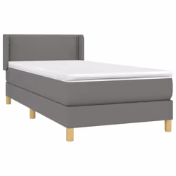 Giroletto a Molle con Materasso Grigio Scuro 100x200 cm Tessutocod mxl 122311 - Vista aggiuntiva 3