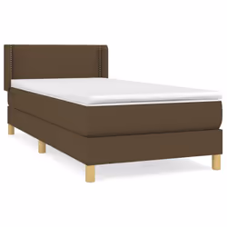 Giroletto a Molle con Materasso Marrone Scuro 100x200cm Tessutocod mxl 122372 - Vista aggiuntiva 2