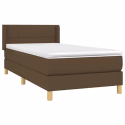 Giroletto a Molle con Materasso Marrone Scuro 100x200cm Tessutocod mxl 98389 - Vista aggiuntiva 3