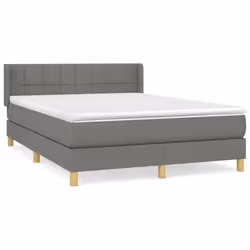 Giroletto a Molle con Materasso Grigio Scuro 140x190 cm Tessutocod mxl 74395 - Vista aggiuntiva 2
